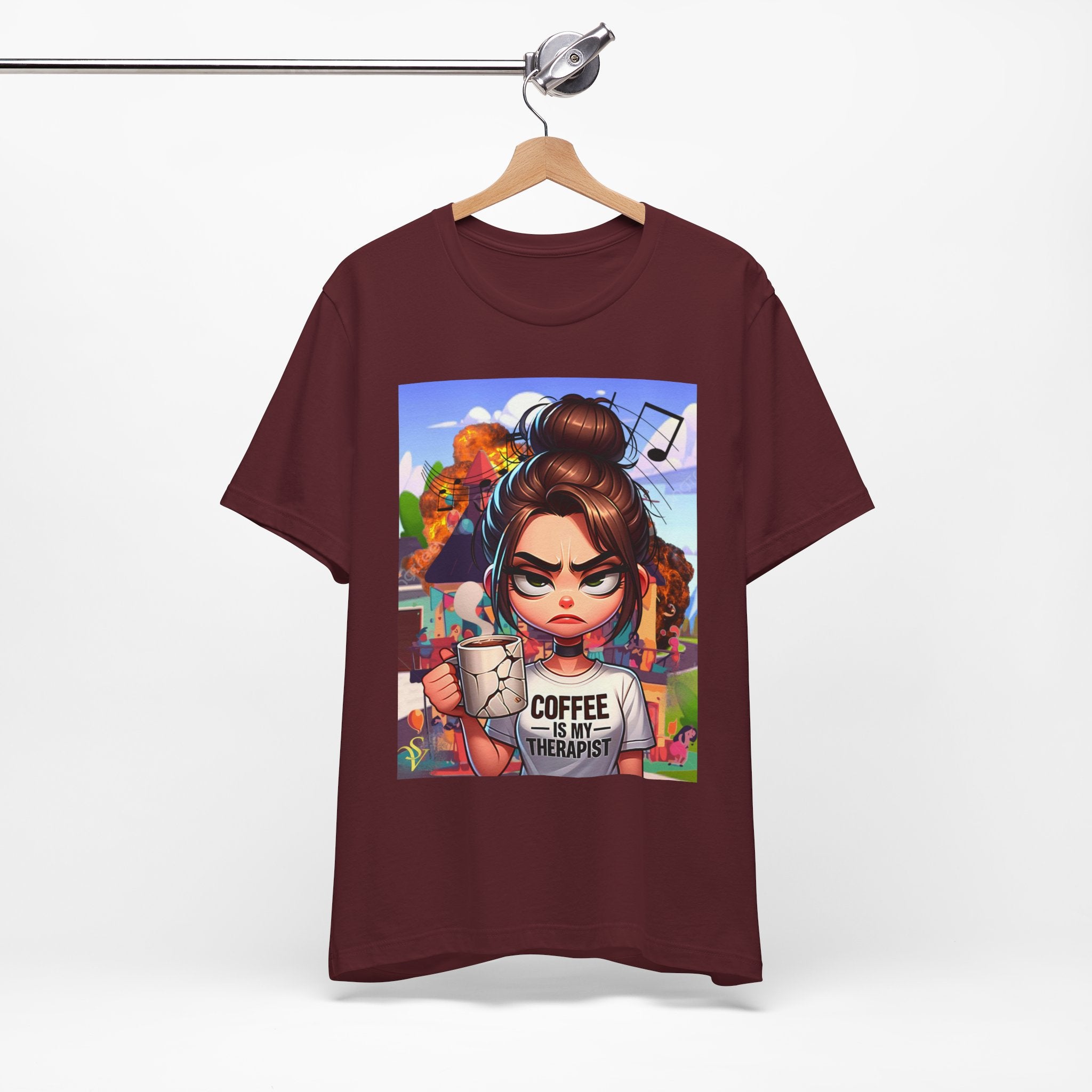 The Boss Graphic Tee — Empowered Black Woman Office Portrait T‑Shirt