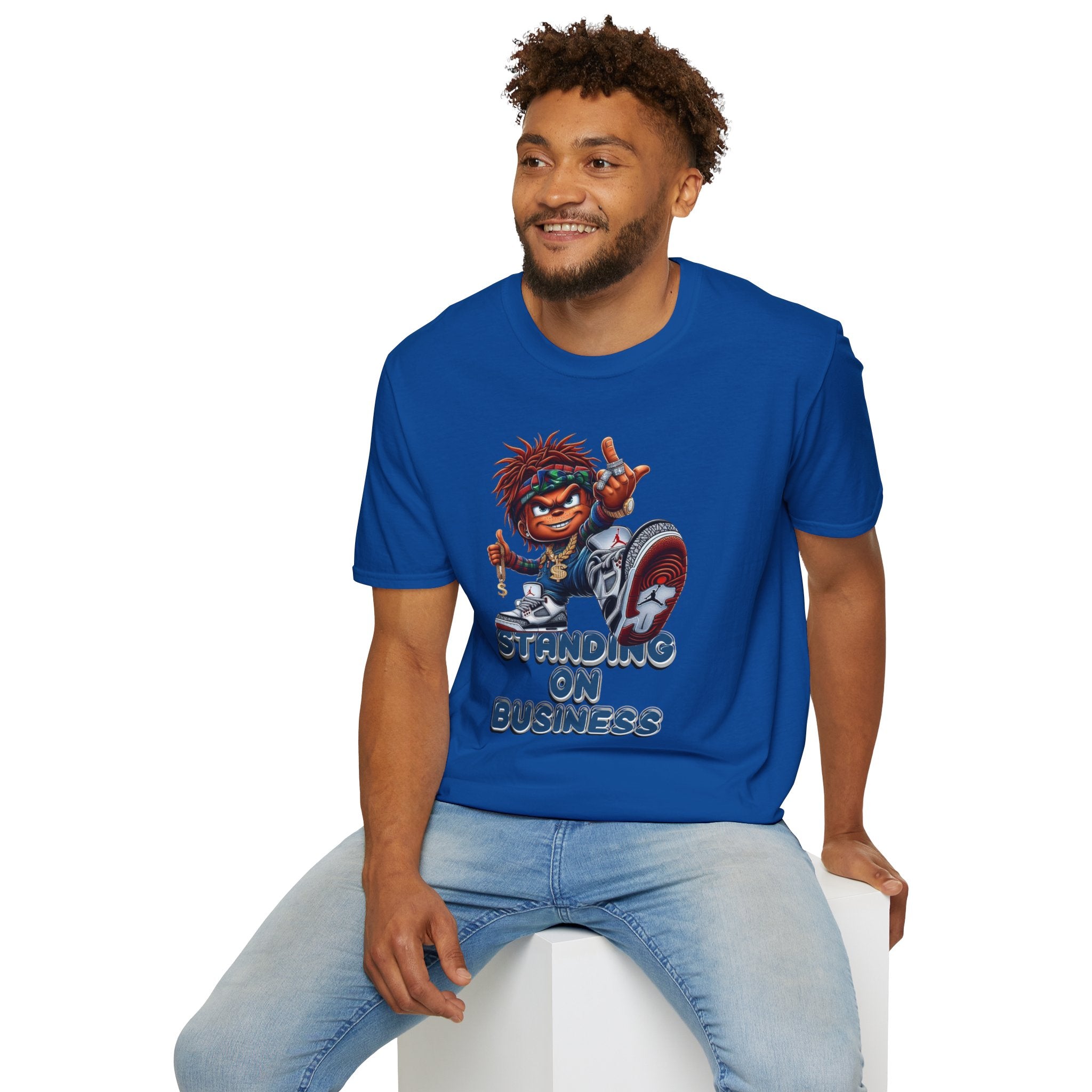Standing On Business Graphic T-Shirt — Retro Character Tee