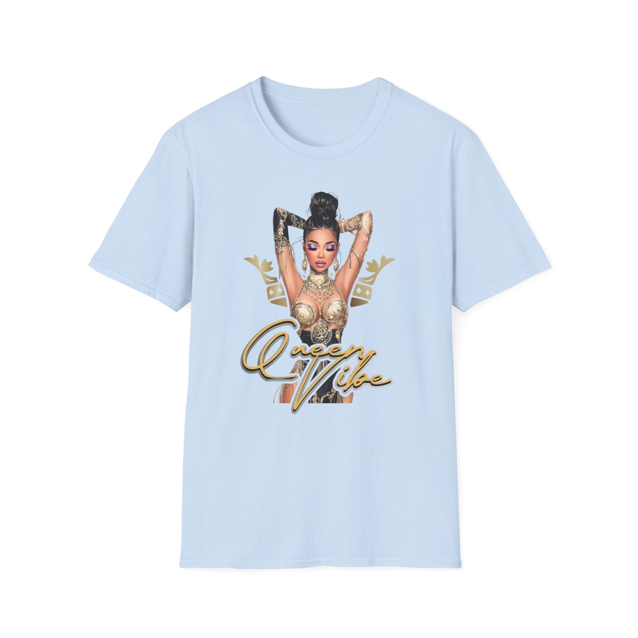 Queen Vibe Graphic Tee — Empowering Crown Design