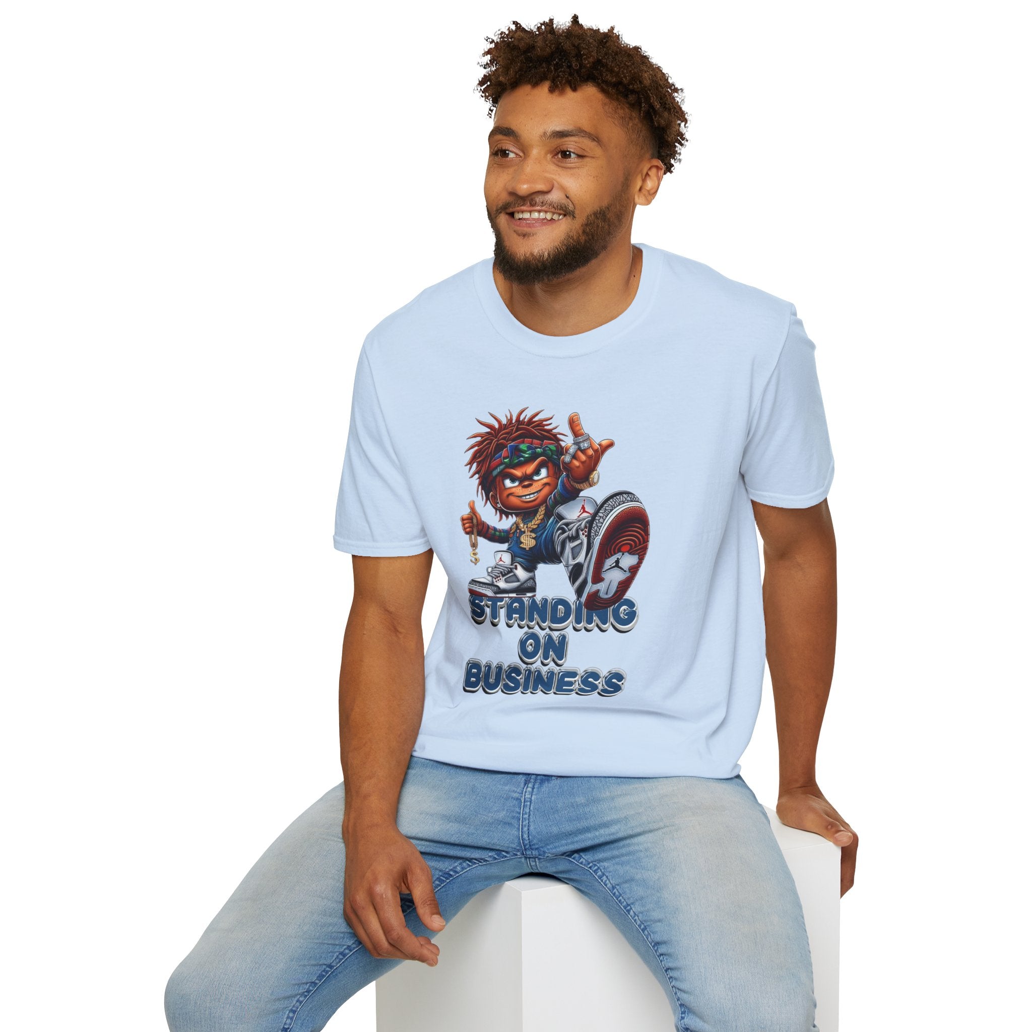 Standing On Business Graphic T-Shirt — Retro Character Tee