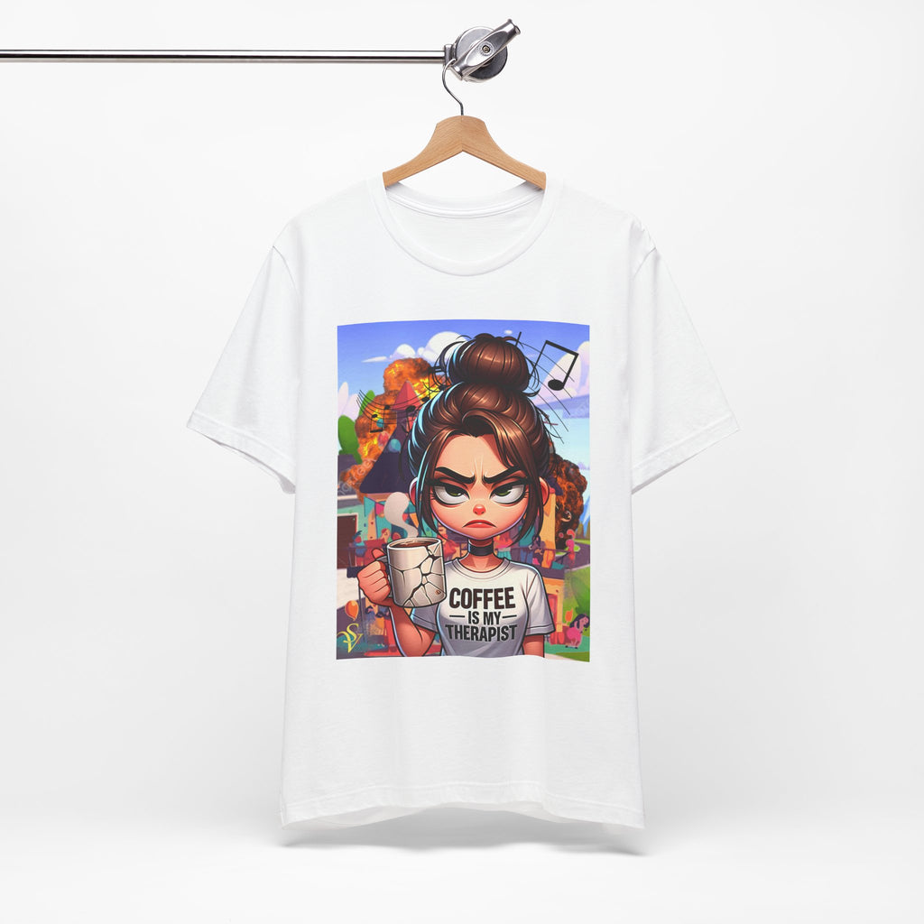 The Boss Graphic Tee — Empowered Black Woman Office Portrait T‑Shirt