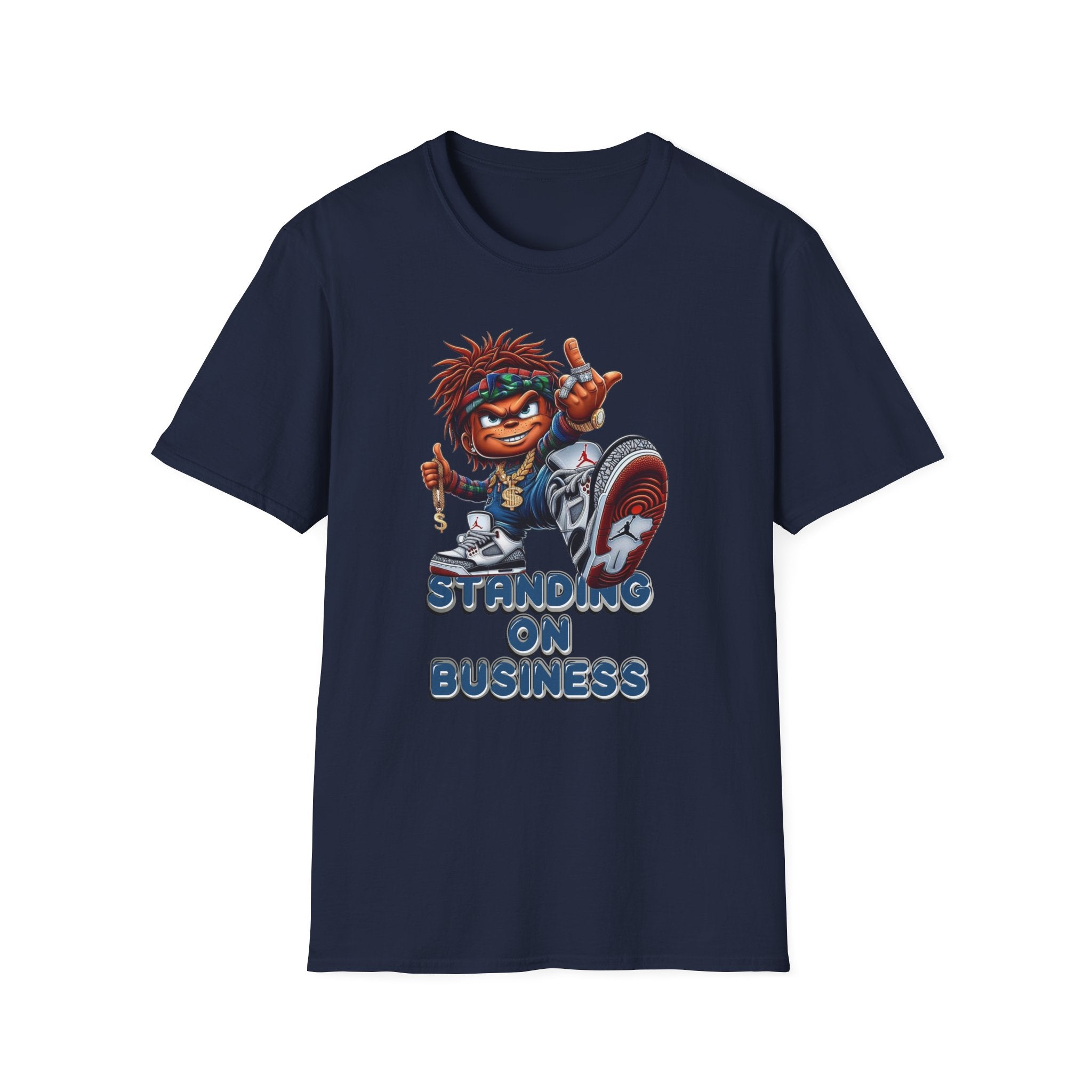 Standing On Business Graphic T-Shirt — Retro Character Tee