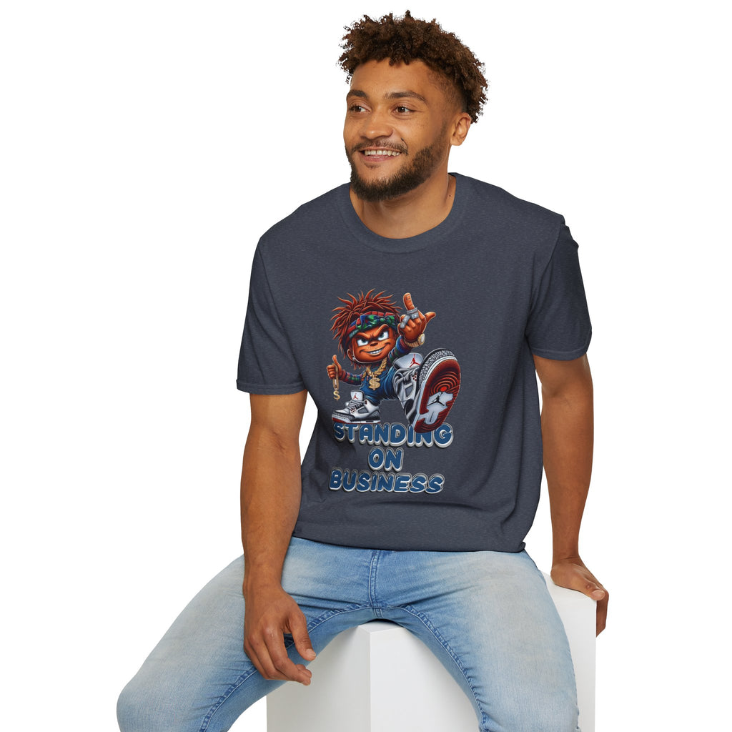 Standing On Business Graphic T-Shirt — Retro Character Tee