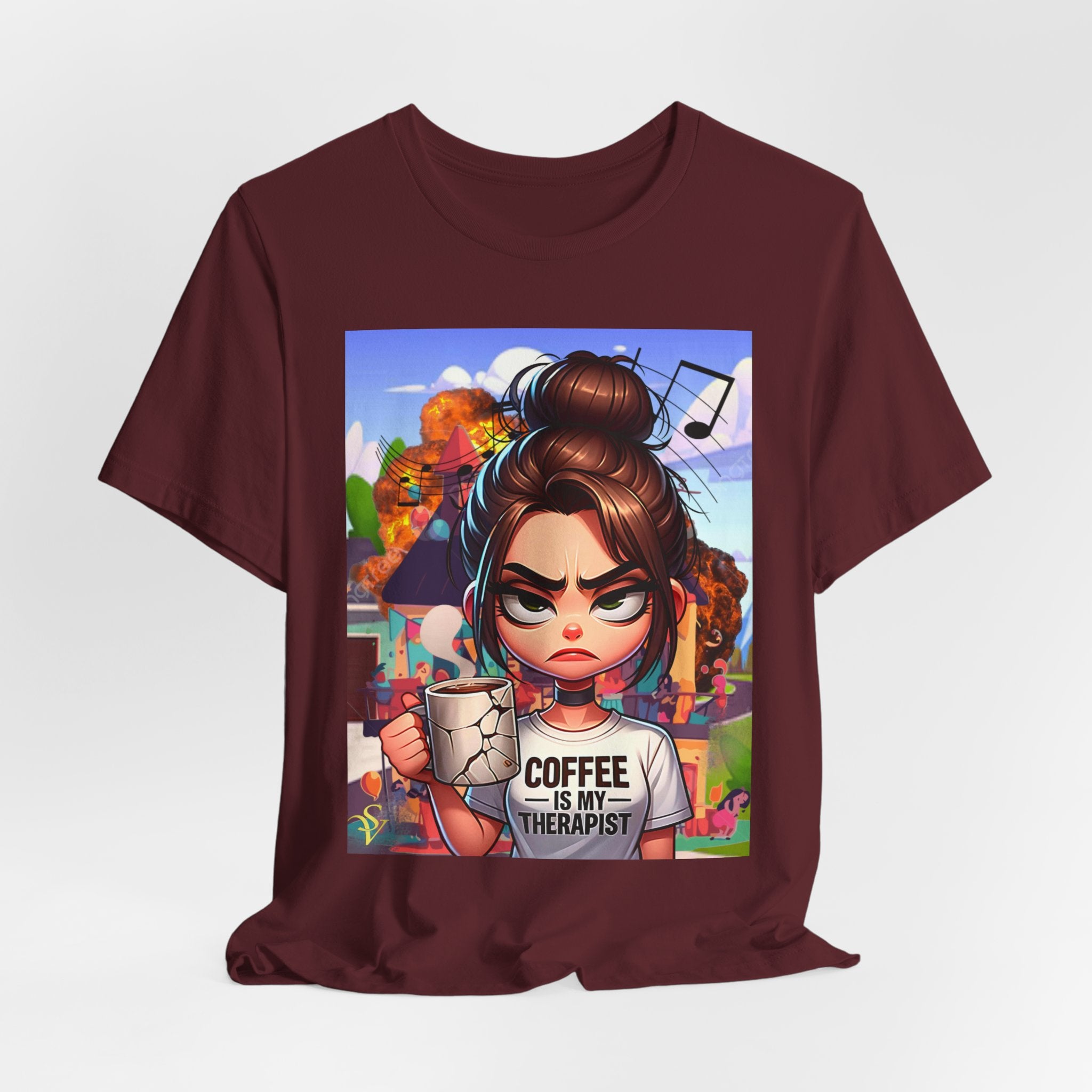 The Boss Graphic Tee — Empowered Black Woman Office Portrait T‑Shirt