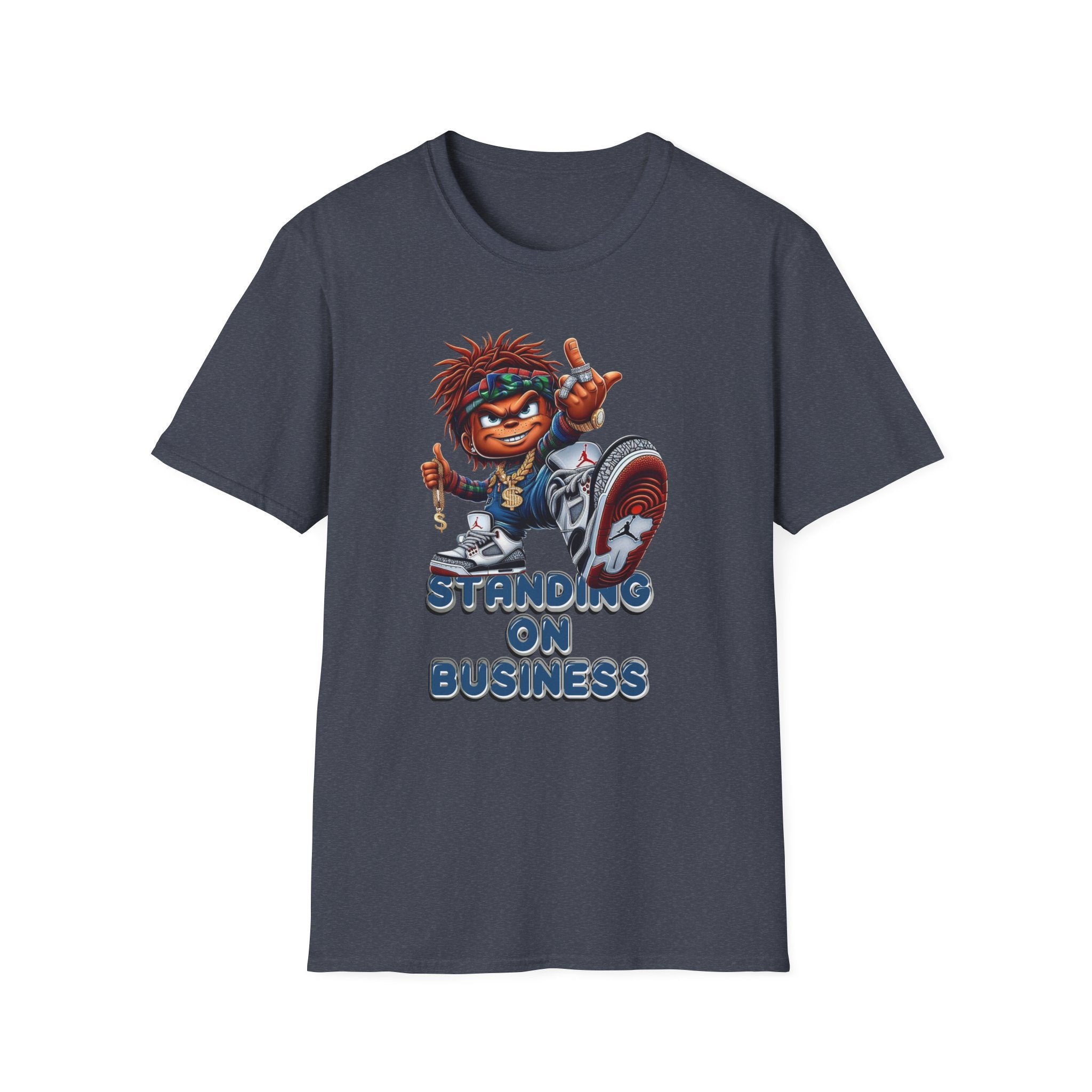 Standing On Business Graphic T-Shirt — Retro Character Tee