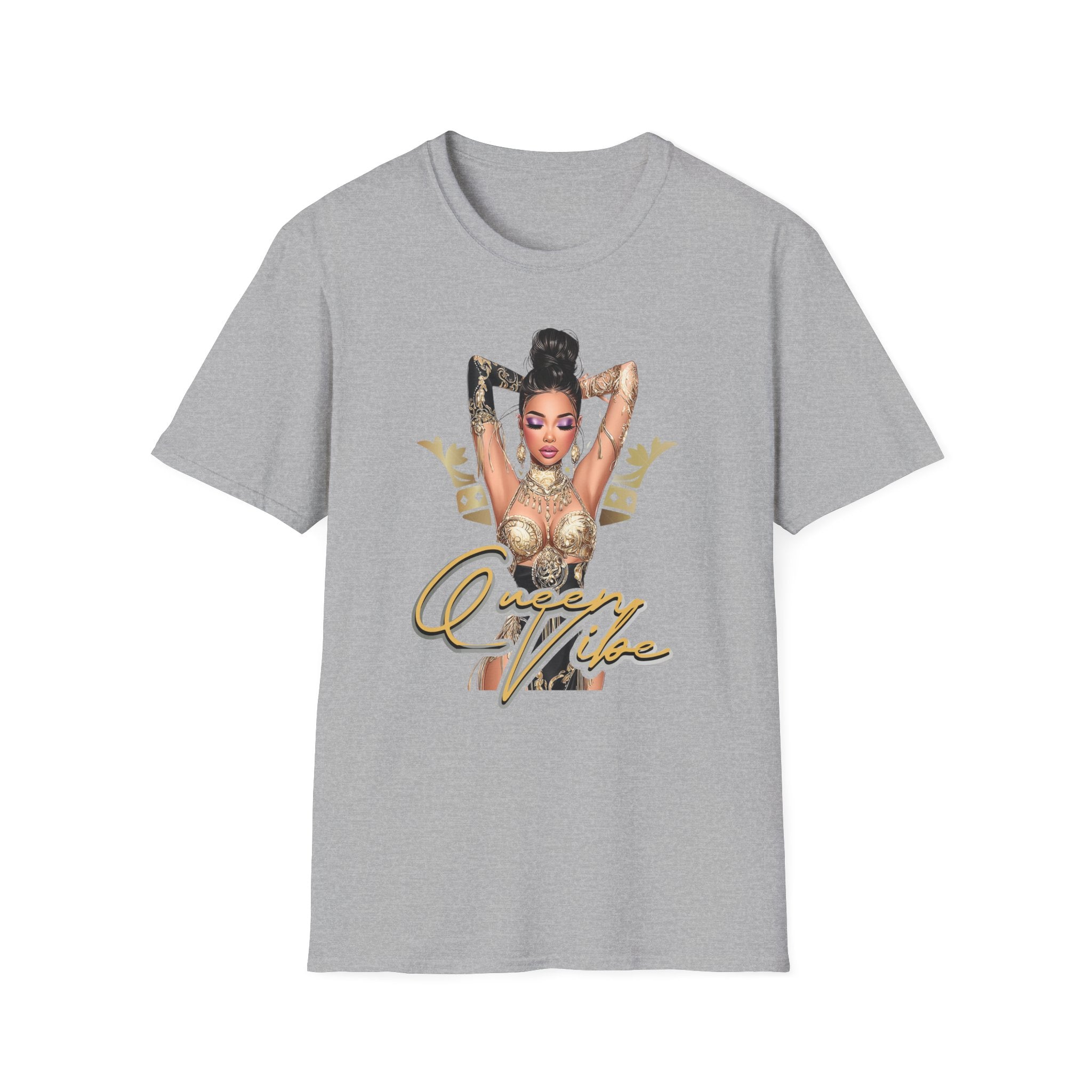Queen Vibe Graphic Tee — Empowering Crown Design