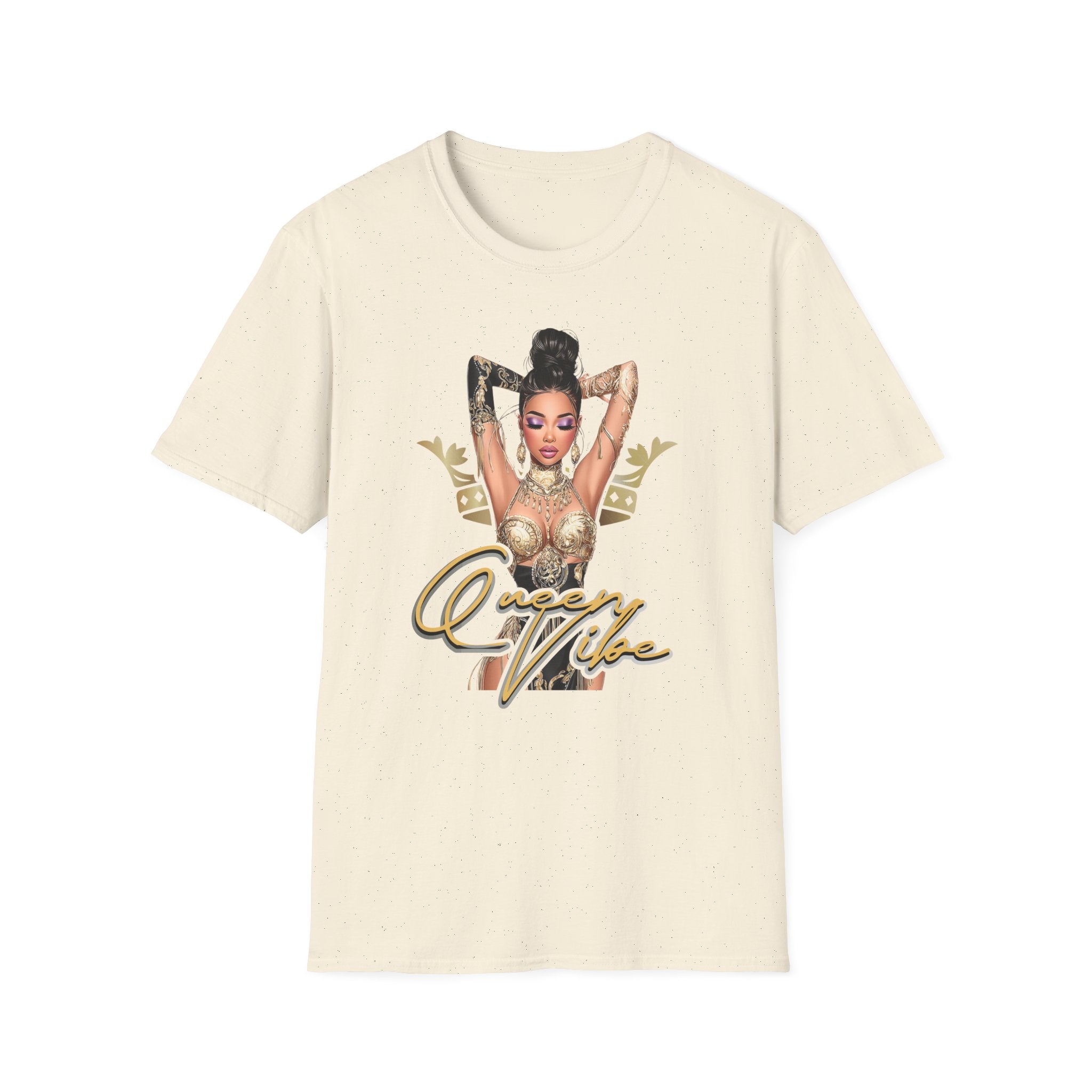 Queen Vibe Graphic Tee — Empowering Crown Design