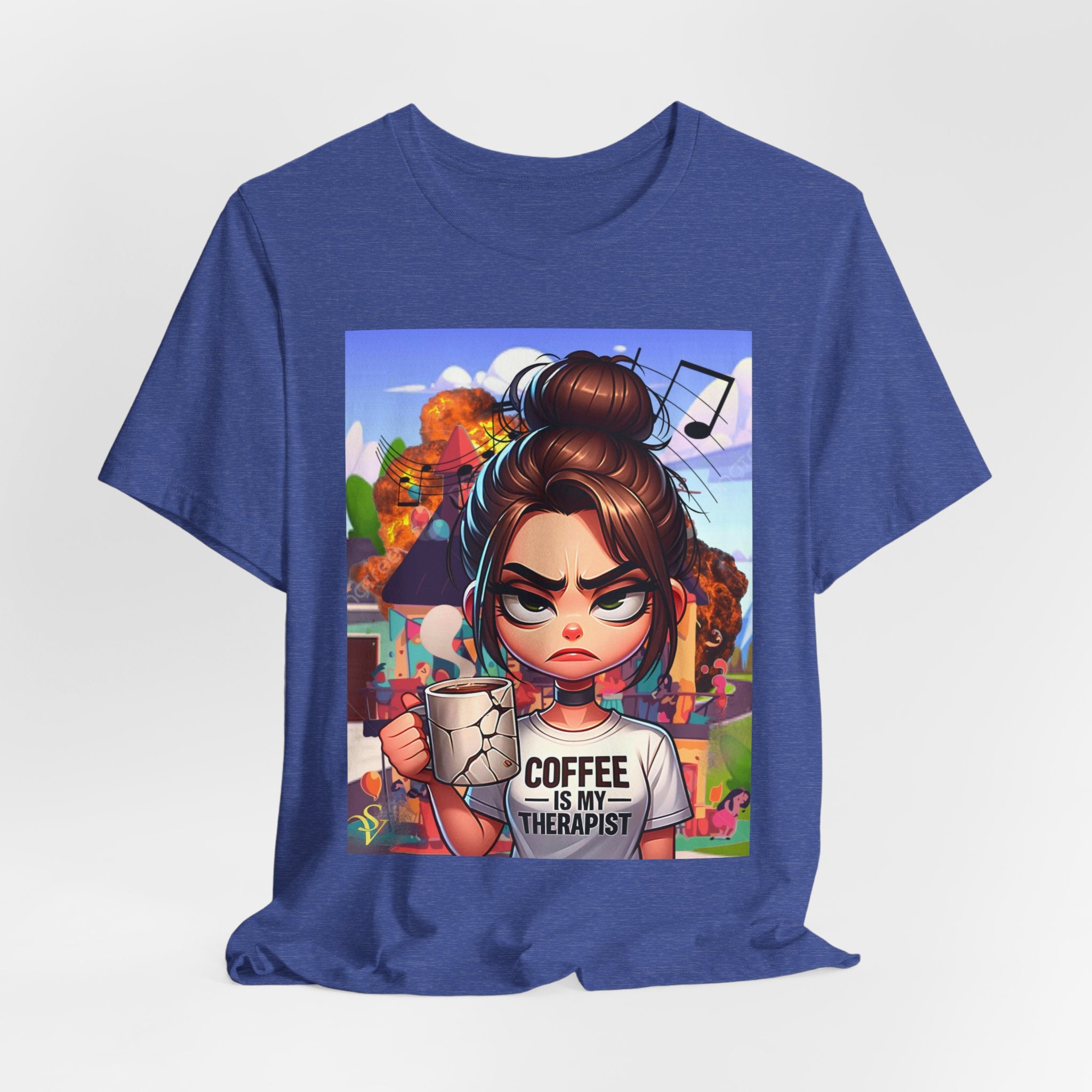 The Boss Graphic Tee — Empowered Black Woman Office Portrait T‑Shirt