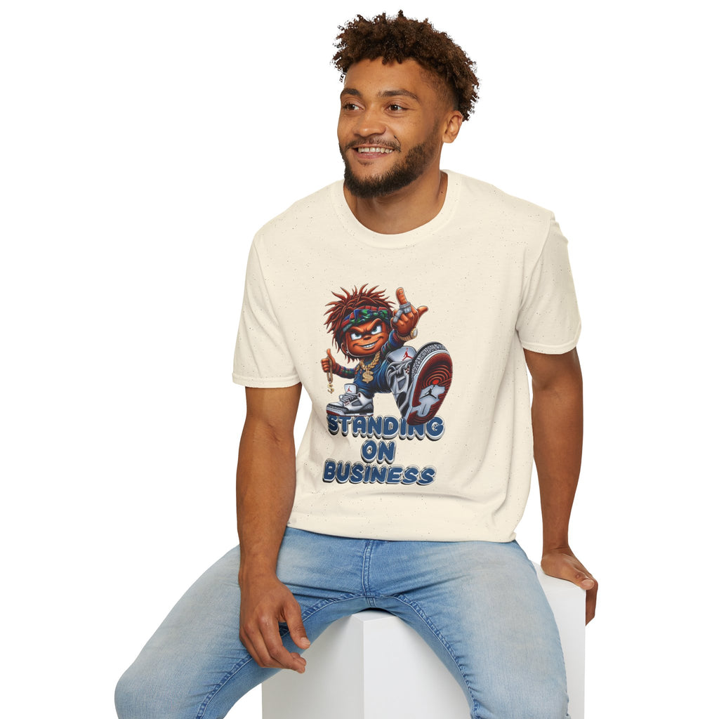 Standing On Business Graphic T-Shirt — Retro Character Tee