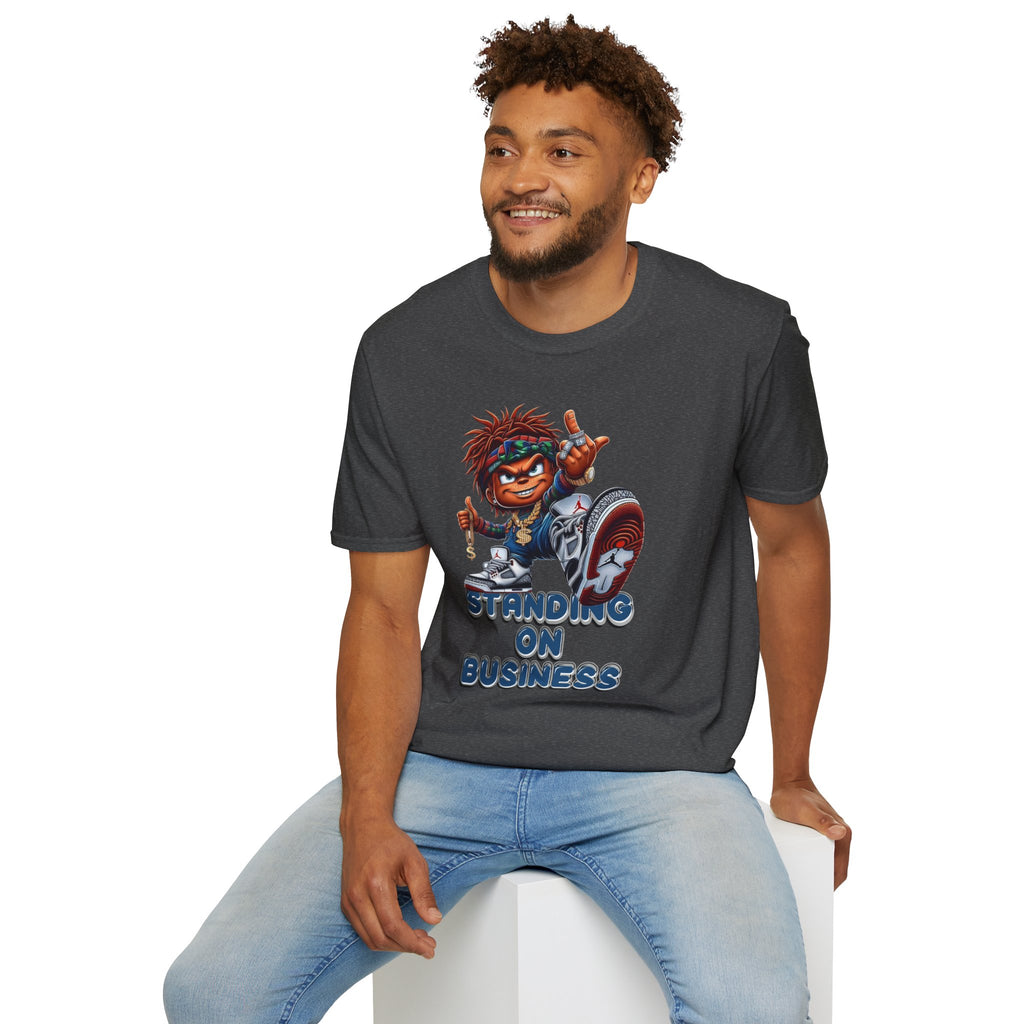 Standing On Business Graphic T-Shirt — Retro Character Tee