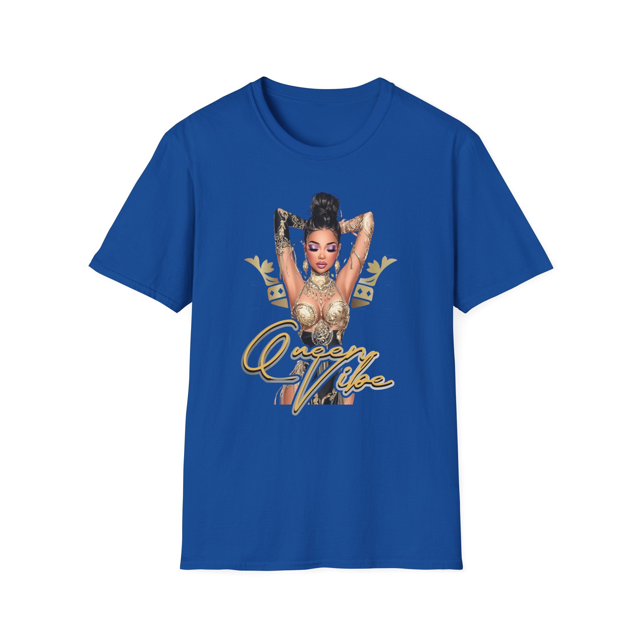 Queen Vibe Graphic Tee — Empowering Crown Design
