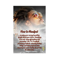 How to Manifest Rolled Poster — Inspirational Vision & Manifestation Wall Art