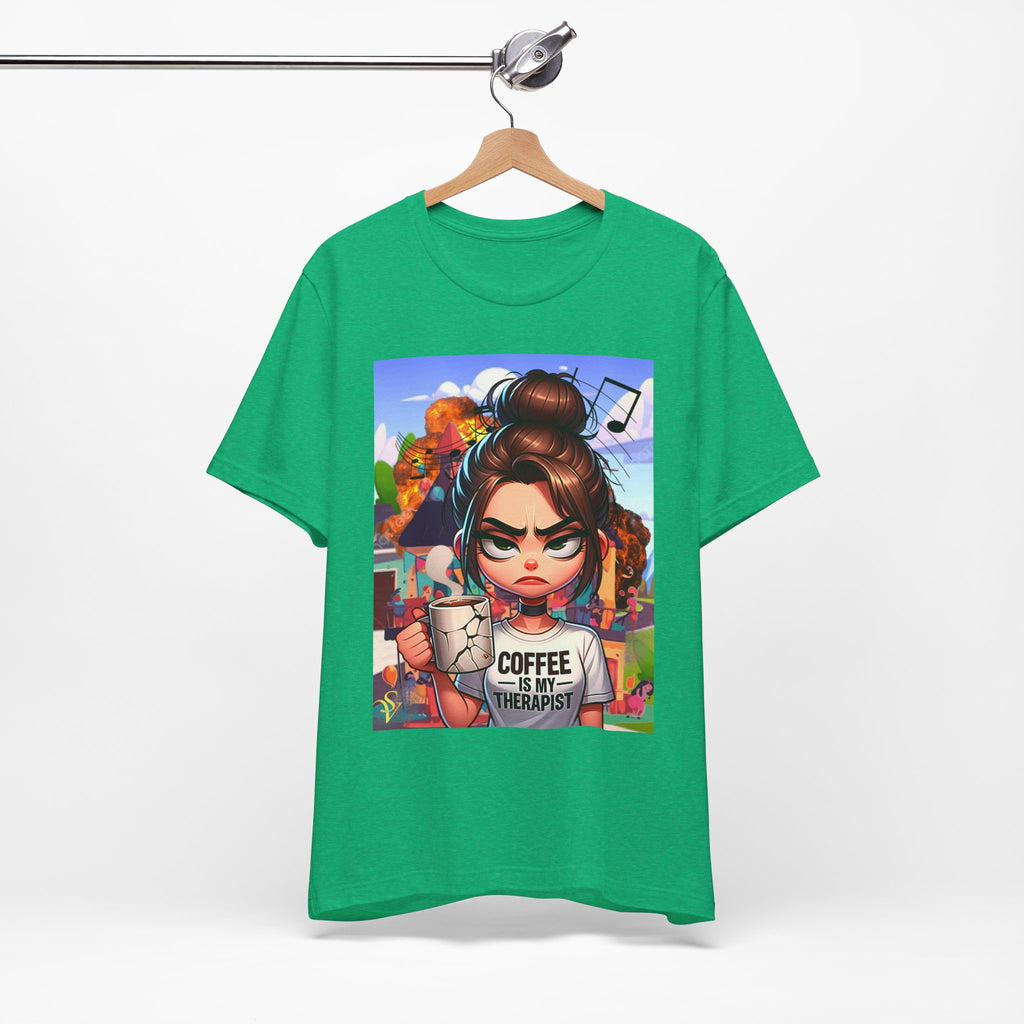 The Boss Graphic Tee — Empowered Black Woman Office Portrait T‑Shirt