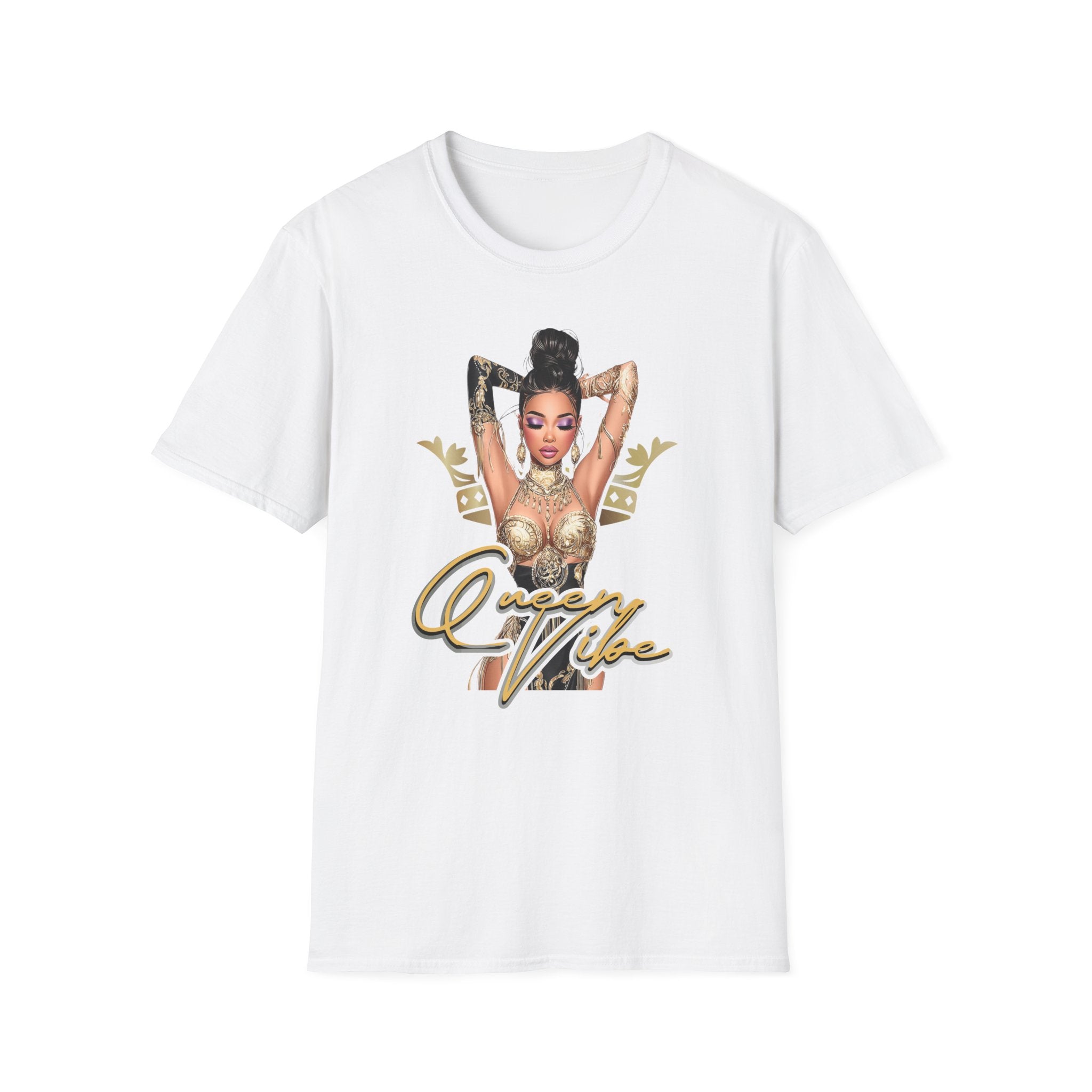 Queen Vibe Graphic Tee — Empowering Crown Design