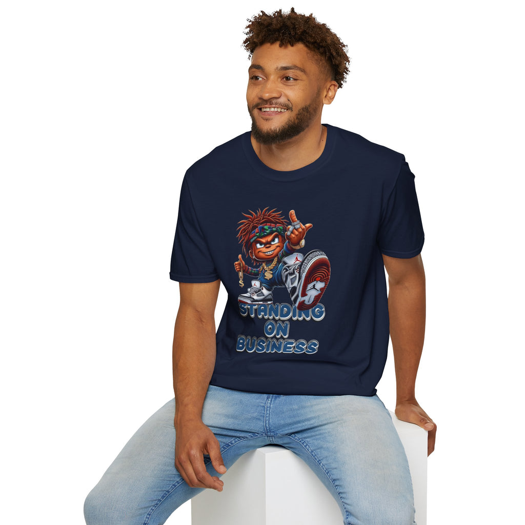 Standing On Business Graphic T-Shirt — Retro Character Tee