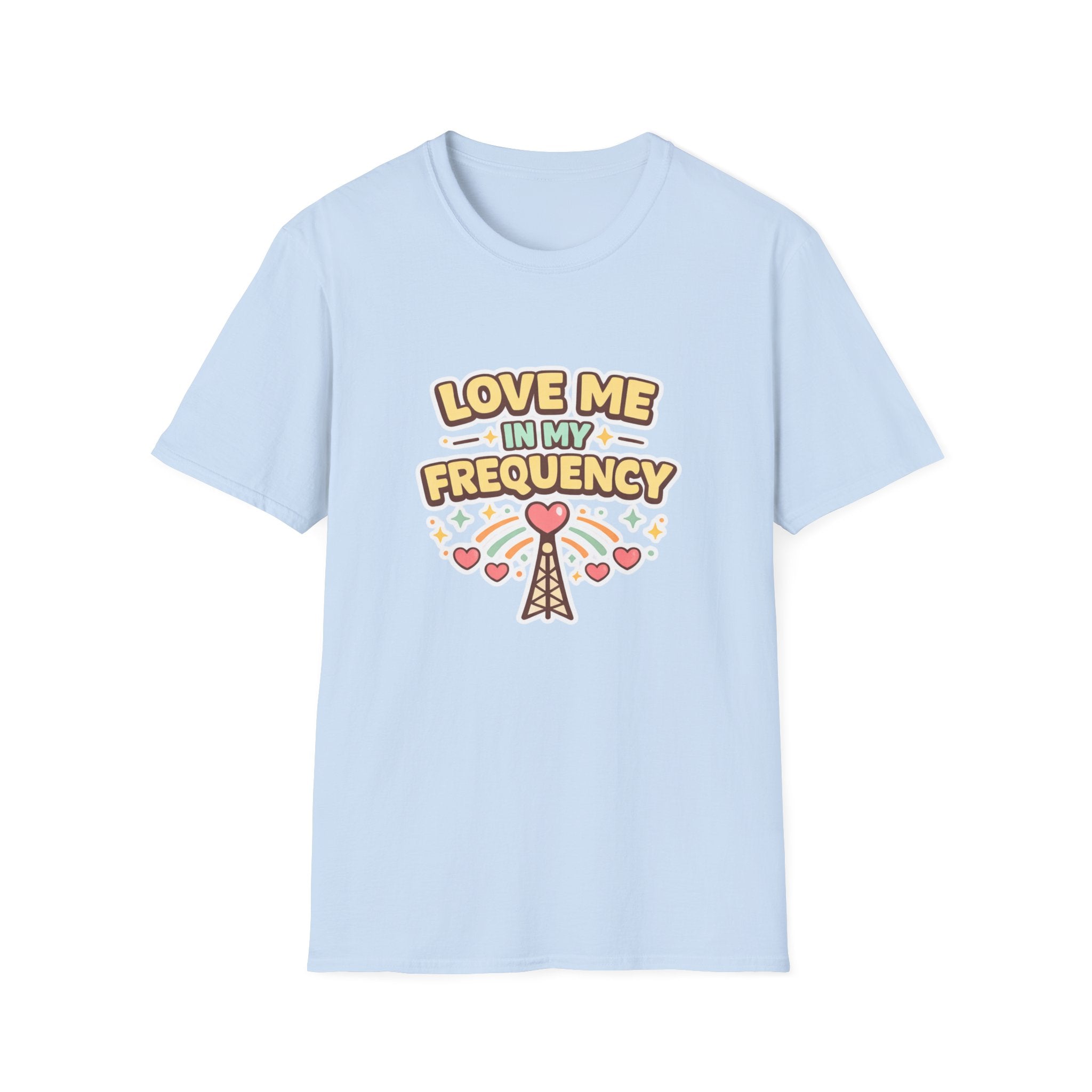 Love Me In My Frequency T-Shirt – Cute Radio Heart Signal Tee