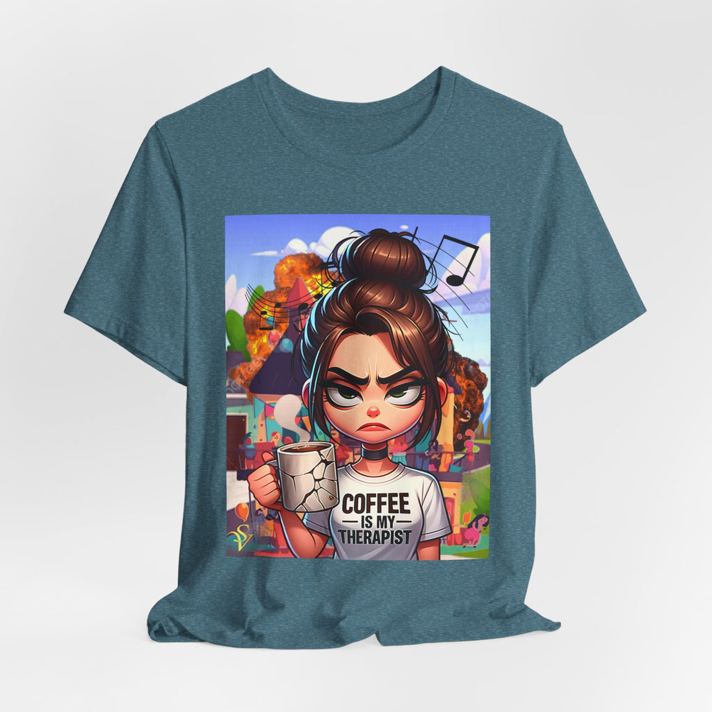 The Boss Graphic Tee — Empowered Black Woman Office Portrait T‑Shirt