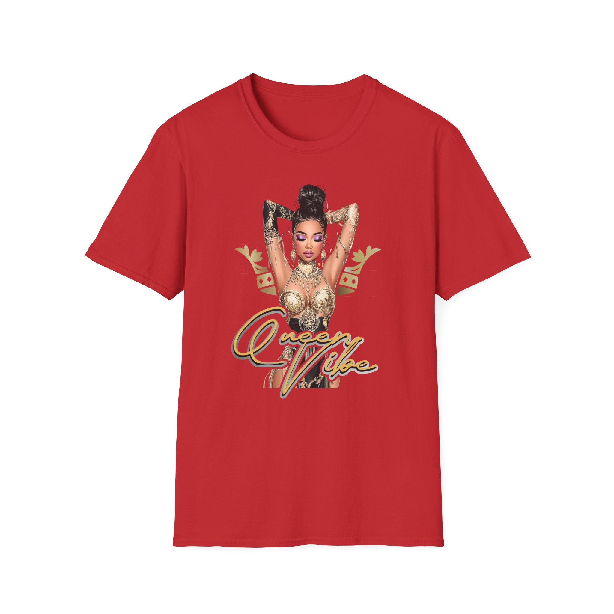 Queen Vibe Graphic Tee — Empowering Crown Design