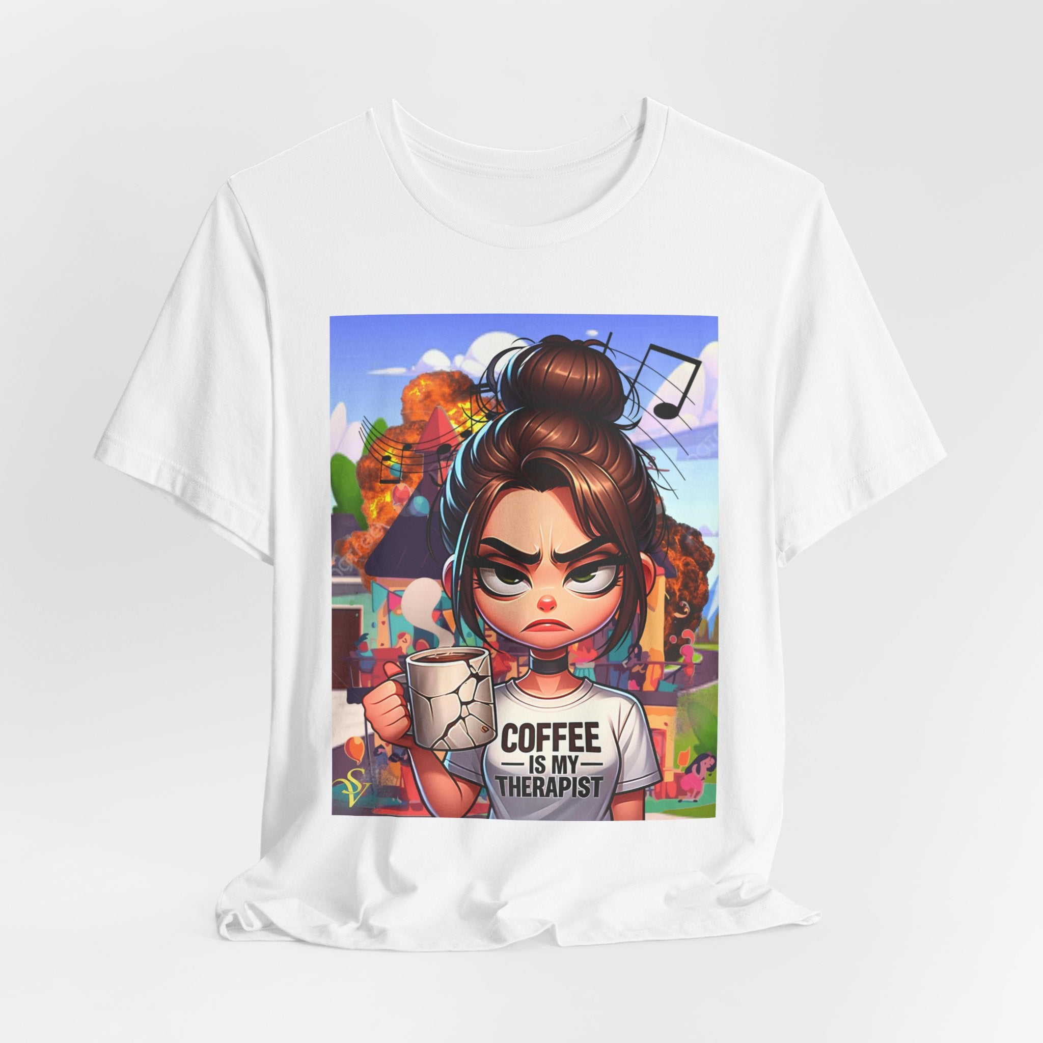 The Boss Graphic Tee — Empowered Black Woman Office Portrait T‑Shirt